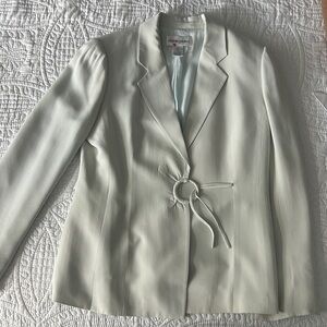 Bloomingdale's Elegant Silk Garment in White